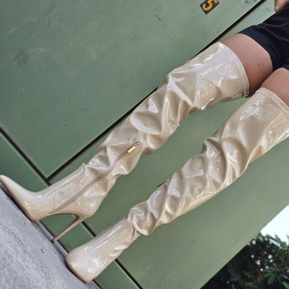 Women's Thigh High Over the Knee Stiletto Boots - Picture 6 of 8